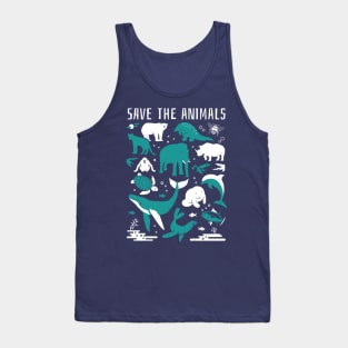 Save The Animals - Endangered Animals Tank Top